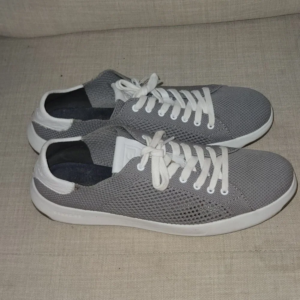Cole Haan Men's Gray GrandPro Tennis Stitchlite Size  8.5